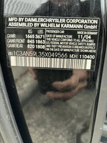 2005 Chrysler Crossfire