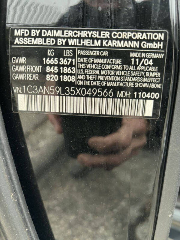 2005 Chrysler Crossfire