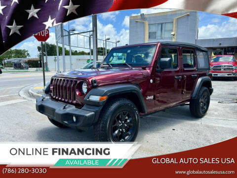 2021 Jeep Wrangler Unlimited for sale at Global Auto Sales USA in Miami FL