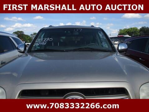 2007 Toyota Sequoia for sale at First Marshall Auto Auction in Harvey IL