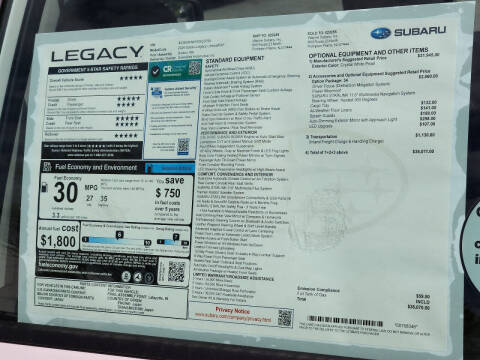 2024 Subaru Legacy Limited