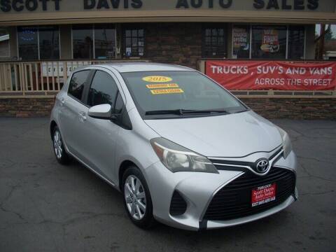 2015 Toyota Yaris for sale at Scott Davis Auto Sales in Turlock CA