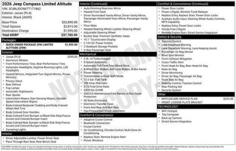 2026 Jeep Compass Limited
