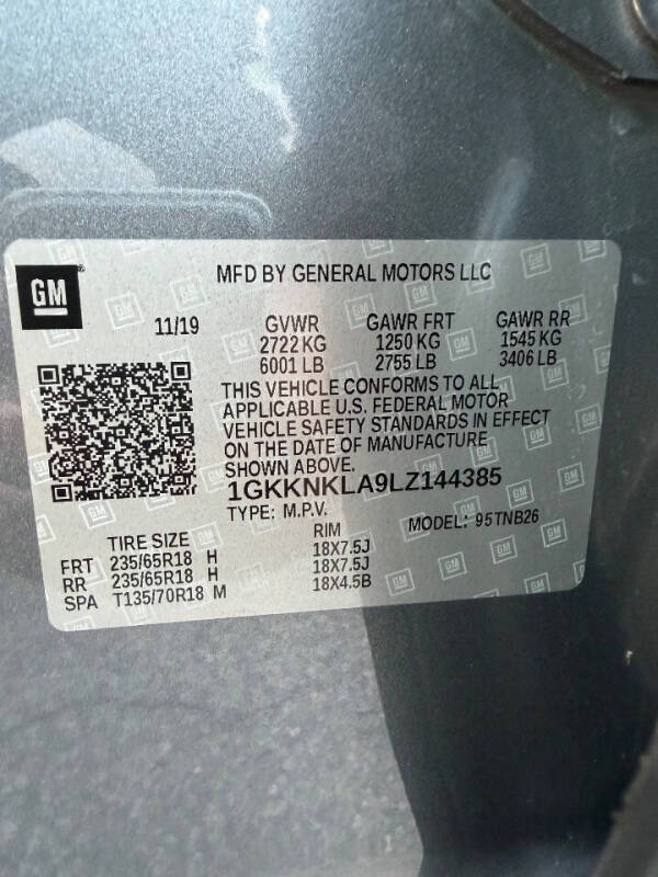 2020 GMC Acadia SLE