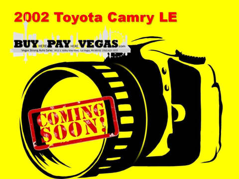 2002 Toyota Camry for sale at The Car Company in Las Vegas NV