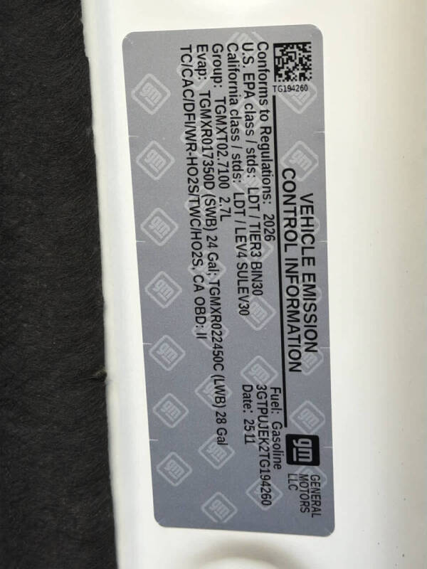 2026 GMC Sierra 1500 Elevation Standard