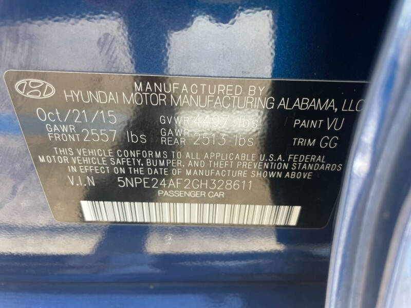 2016 Hyundai Sonata SE