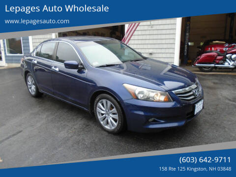 2011 Honda Accord for sale at Lepages Auto Wholesale in Kingston NH