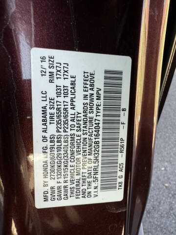 2016 Honda Odyssey SE