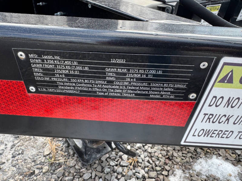 2023 Custom Hydraulic Reel Trailer RTH-60