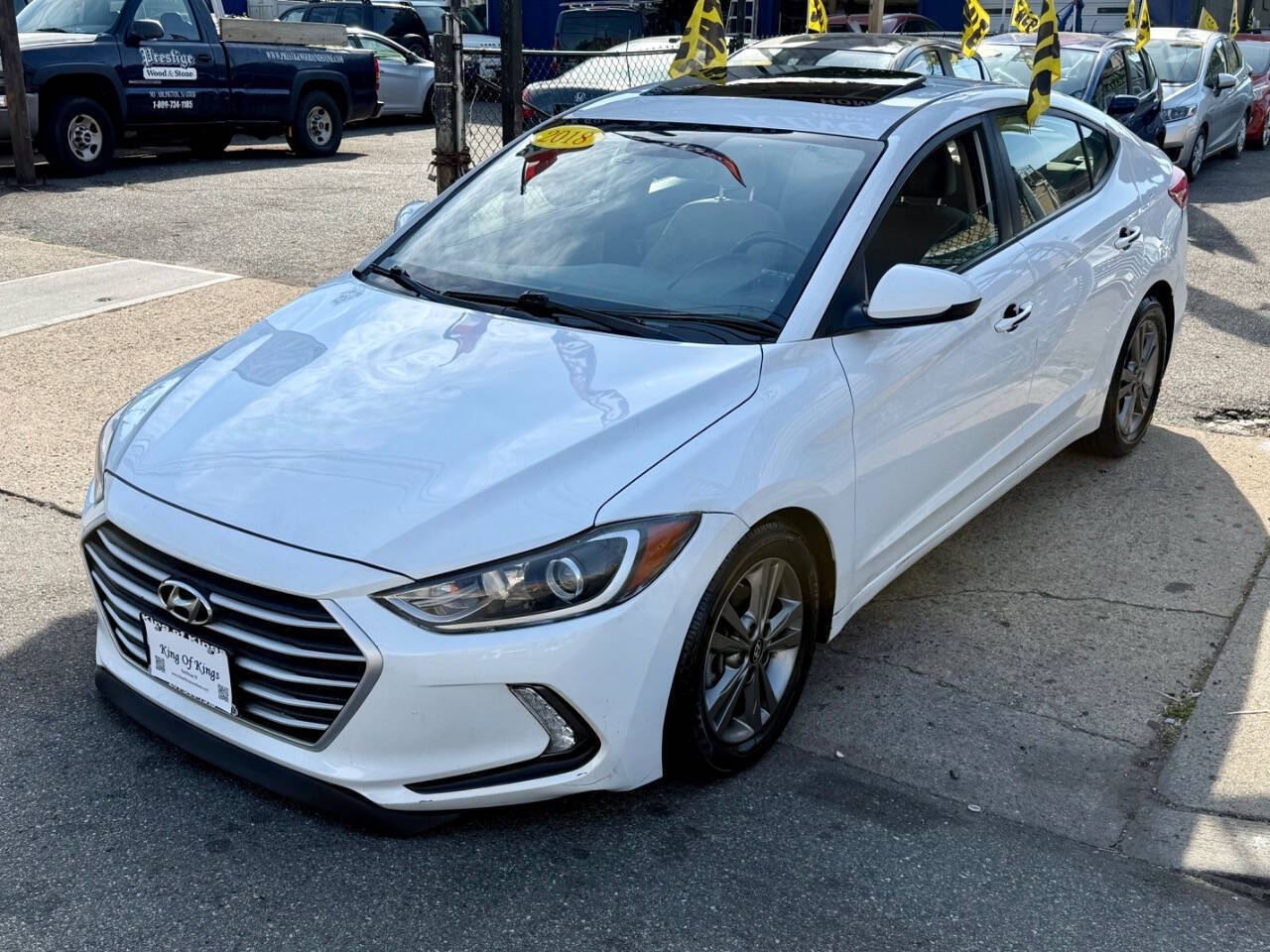 2018 Hyundai Elantra Value Edition 4dr Sedan (US) - White exterior view 13