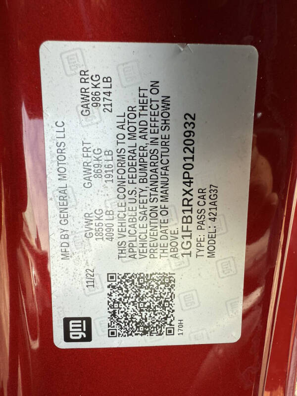 2023 Chevrolet Camaro LS