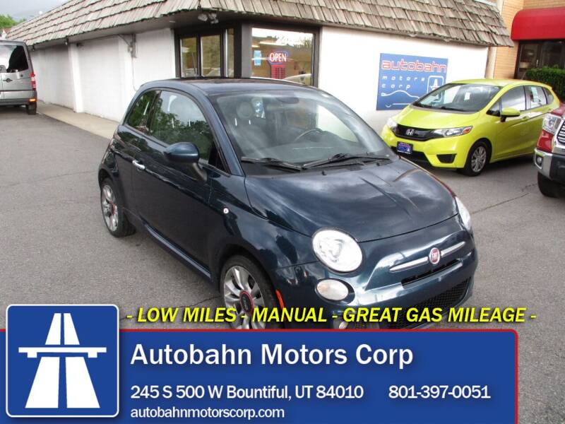 2015 FIAT 500 for sale at Autobahn Motors Corp in Bountiful UT