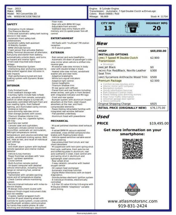 2013 BMW M3