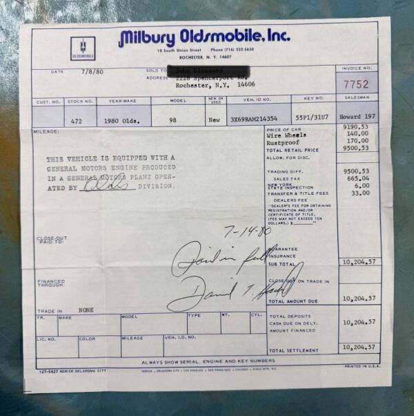 1980 Oldsmobile  Ninety-Eight Regency