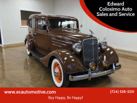 1934 Chevrolet Master Deluxe for sale at Edward Colosimo Auto Sales and Service in Evans City PA