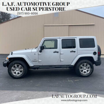 2011 Jeep Wrangler Unlimited for sale at L.A.F. Automotive Group Used Car Superstore in Lansing MI