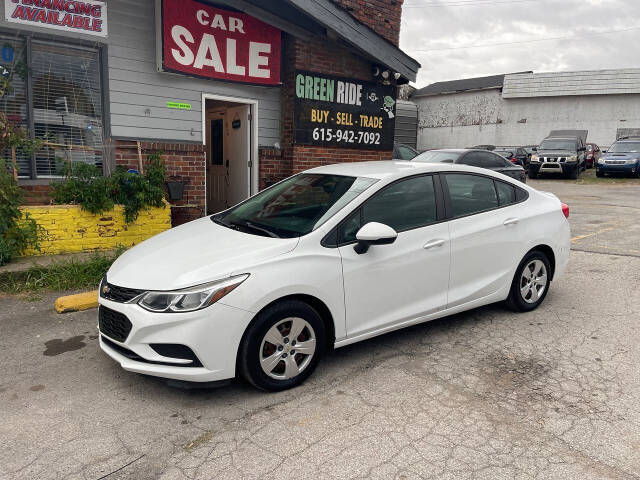 2016 Chevrolet Cruze for sale at Green Ride LLC in NASHVILLE, TN