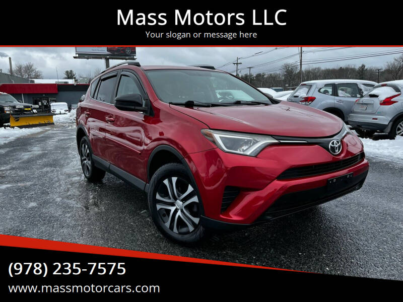 2016 Toyota RAV4 for sale at Mass Motors LLC in Worcester MA