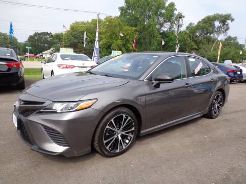 2019 Toyota Camry for sale at North American Credit Inc. in Waukegan IL