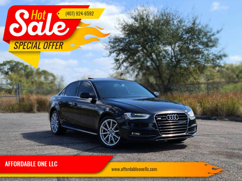 2015 Audi A4 for sale at AFFORDABLE ONE LLC in Orlando FL