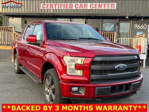 2016 Ford F-150 for sale at CERTIFIED CAR CENTER in Fairfax VA