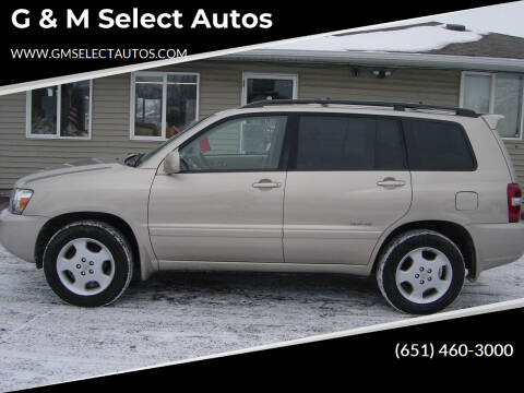 2007 Toyota Highlander for sale at G & M Select Autos in Farmington MN