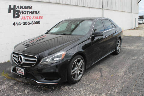 2016 Mercedes-Benz E-Class for sale at HANSEN BROTHERS AUTO SALES in Milwaukee WI