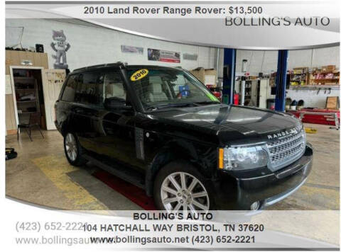 2010 Land Rover Range Rover for sale at BOLLING'S AUTO in Bristol TN