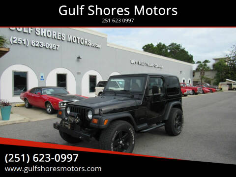 1999 Jeep Wrangler for sale at Gulf Shores Motors in Gulf Shores AL