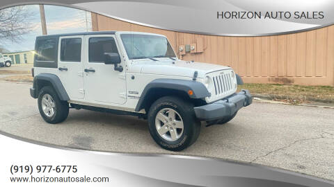 2016 Jeep Wrangler Unlimited for sale at Horizon Auto Sales in Raleigh NC