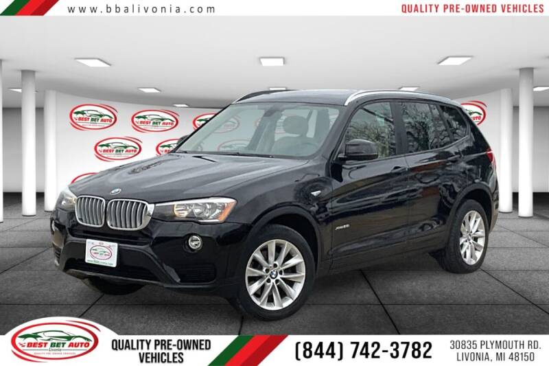 2015 BMW X3 for sale at Best Bet Auto in Livonia MI
