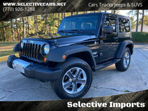 2008 Jeep Wrangler for sale at Selective Imports in Woodstock GA