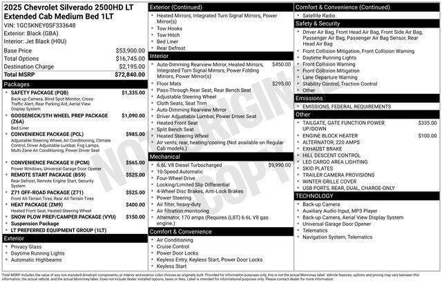 2025 Chevrolet Silverado 2500HD