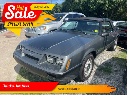 1986 Ford Mustang for sale at Cherokee Auto Sales in Acworth GA