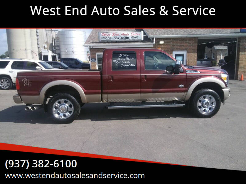 2012 Ford F-250 Super Duty for sale at West End Auto Sales & Service in Wilmington OH