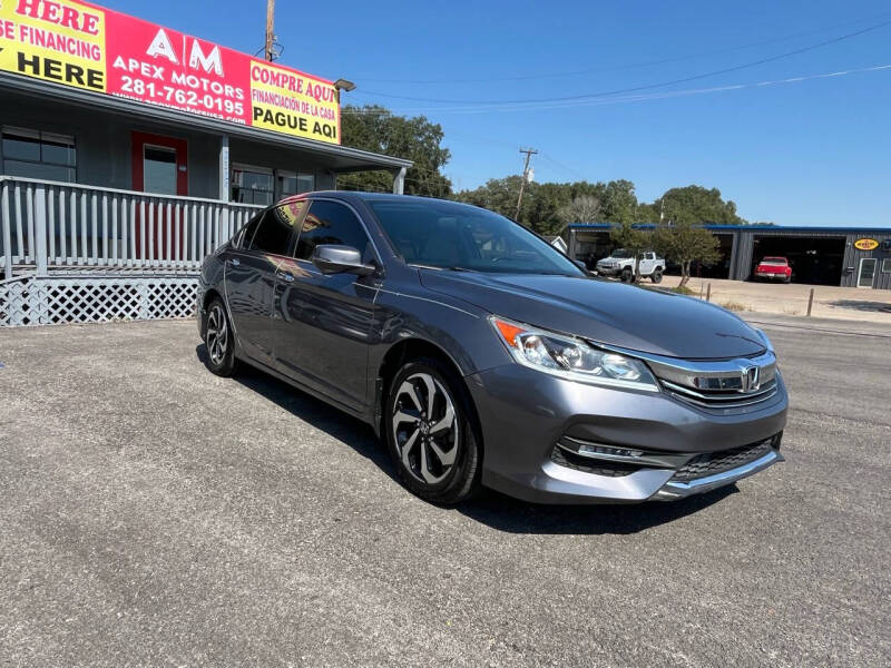 2016 Honda Accord for sale at Apex Motors in Rosenberg TX