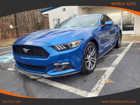 2017 Ford Mustang for sale at World Auto in Fredericksburg VA