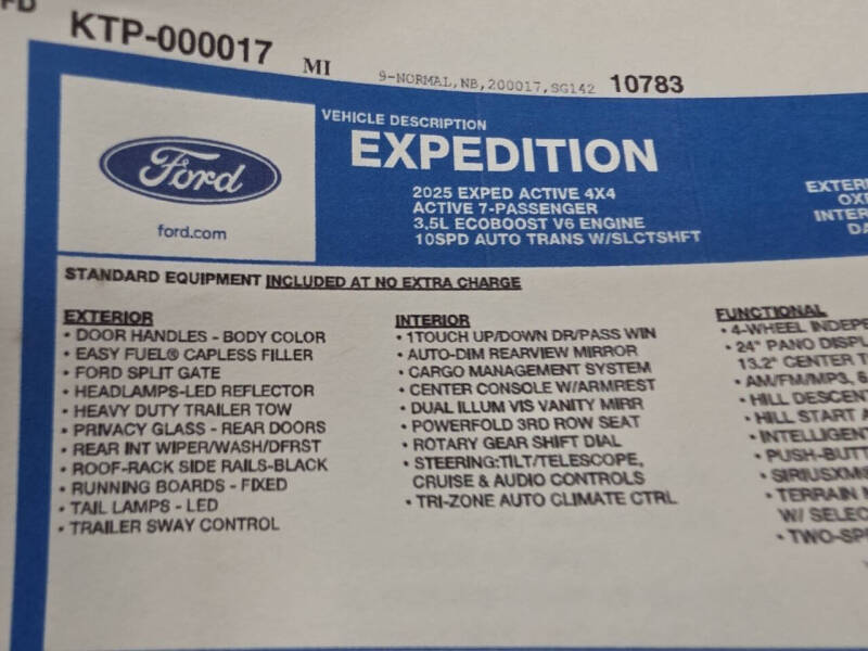 2025 Ford Expedition Active