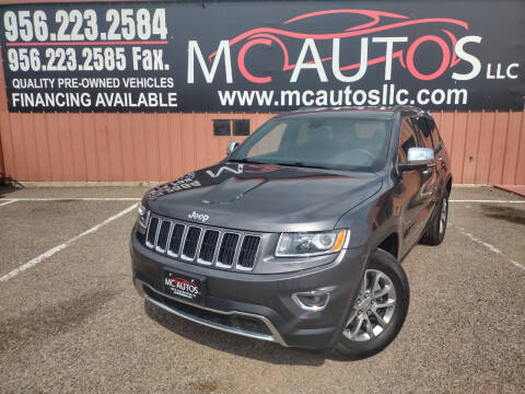 2016 Jeep Grand Cherokee for sale at MC Autos LLC in Pharr TX
