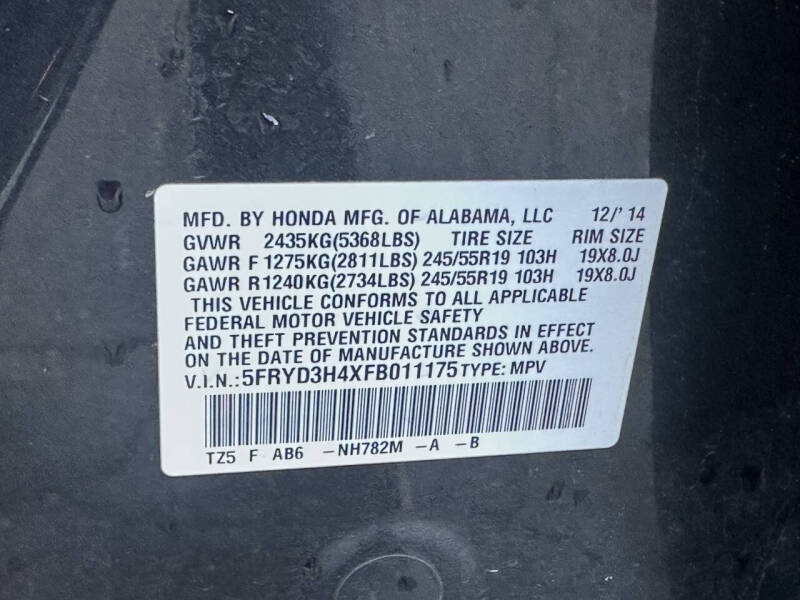 2015 Acura MDX w/Tech