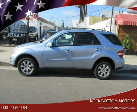 2007 Mercedes-Benz M-Class for sale at Rock Bottom Motors in North Hollywood CA