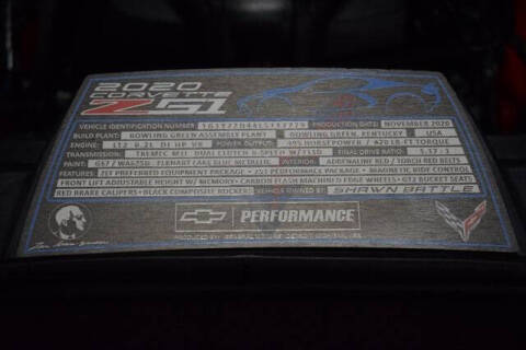 2020 Chevrolet Corvette Stingray