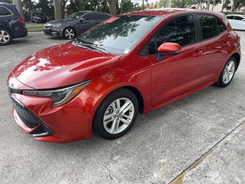 2019 Toyota Corolla Hatchback for sale at Florida Fine Cars - West Palm Beach in West Palm Beach FL