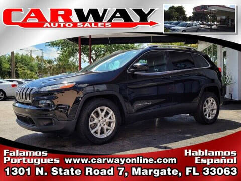 2017 Jeep Cherokee for sale at CARWAY Auto Sales in Margate FL