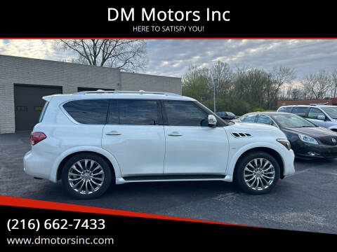 2017 Infiniti QX80 for sale at DM Motors Inc in Maple Heights OH