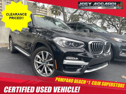 2019 BMW X3 for sale at PHIL SMITH AUTOMOTIVE GROUP - Joey Accardi Chrysler Dodge Jeep Ram in Pompano Beach FL