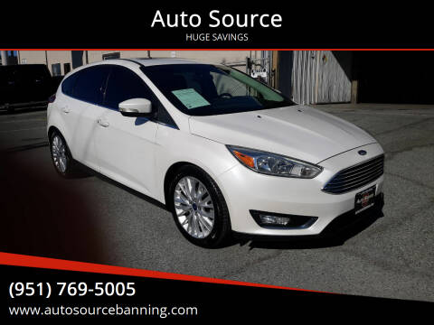 2015 Ford Focus for sale at Auto Source in Banning CA