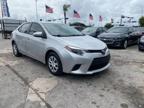 2014 Toyota Corolla for sale at America Auto Wholesale Inc in Miami FL