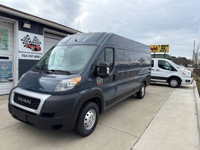 2020 RAM ProMaster for sale at NATIONAL CAR AND TRUCK SALES LLC in Concord NC